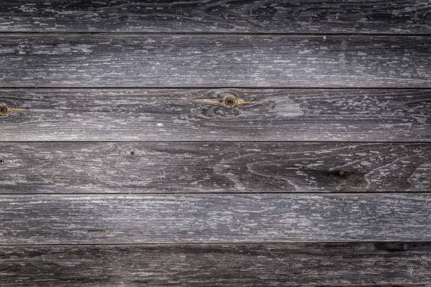 istock Old natural gray wooden background close up 1216995270