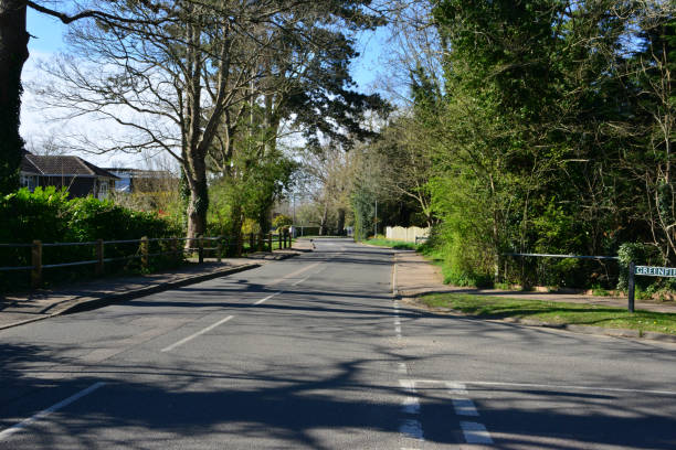 istock Deserted roads in Horley, Surrey due to Coronovirus 1216995775
