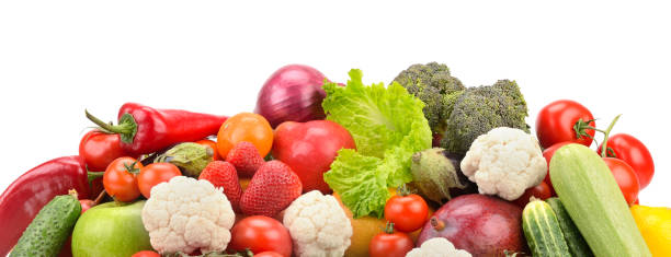 istock Fresh healthy fruits and vegetables 1216998520