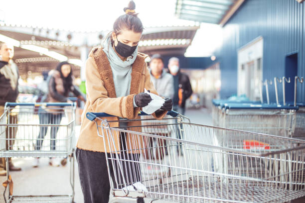 istock Disinfecting groceries during COVID-19 1216998817