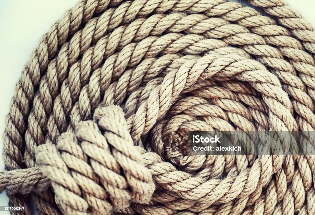 Braided Thick Rope Tied In A Skein Hemp Rope For Decoration And
