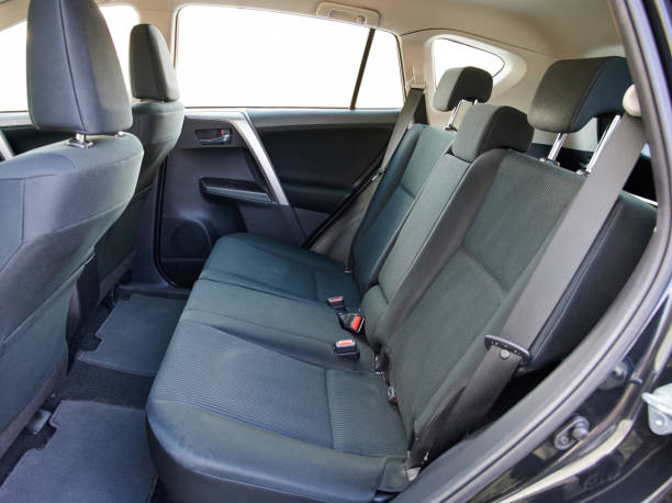 istock Rear car seats of modern car 1217003009