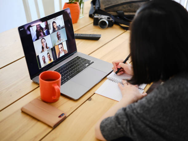 istock Woman Working at Home on a Web Chat Meeting 1217005928