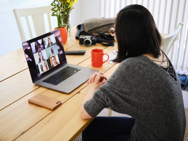 istock Woman Working at Home on a Web Chat Meeting 1217006035