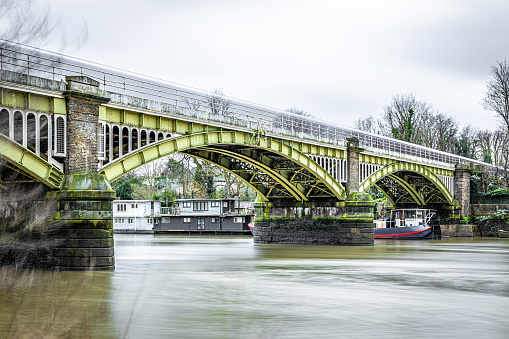 Richmond bridge in the winter morning, London, UK