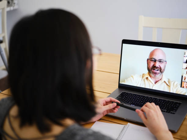 istock Woman Working at Home on a Web Chat Meeting 1217006392