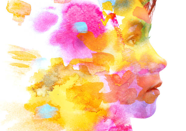 istock Paintography. Portrait combined with a painting 1217011737
