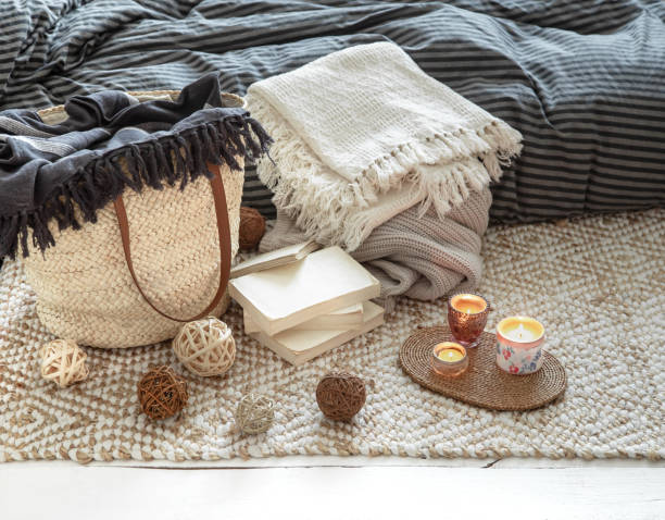 istock Decorative items in a cozy home interior. 1217020273