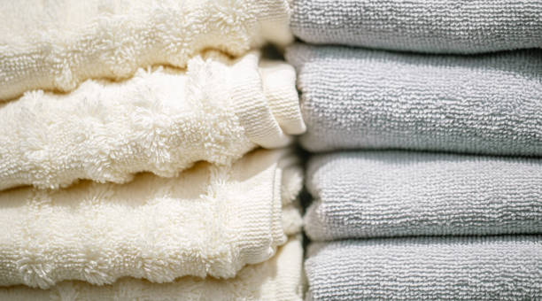istock Textiles for the home beautiful towels are stacked. 1217021946