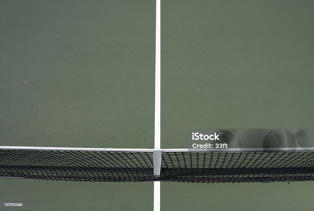 Tennis Court Linien und Internet - Lizenzfrei Einzellinie Stock-Foto