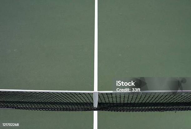 Tennis Court Linien Und Internet Stockfoto und mehr Bilder von Einzellinie - Einzellinie, Farbbild, Fotografie