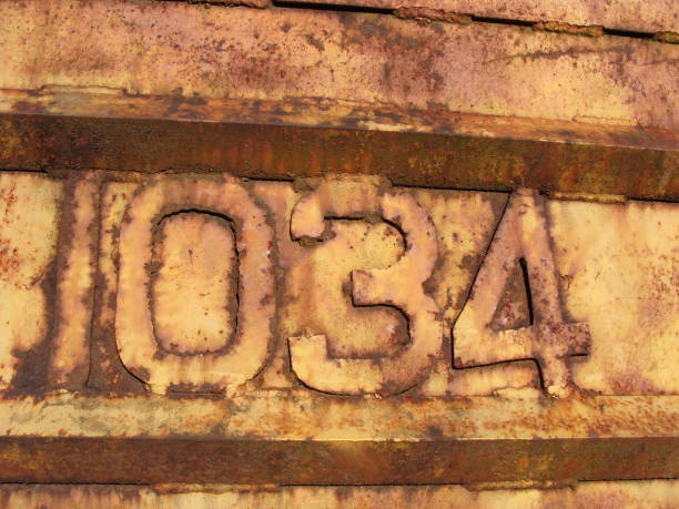 istock metal number 034 1217025506