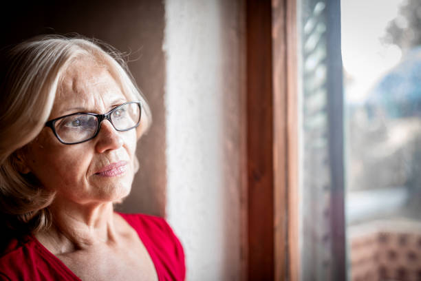 istock Lonely senior woman - Quarantine 1217027432