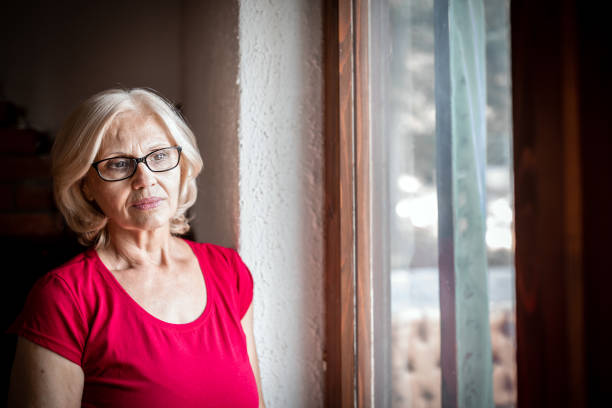 istock Lonely senior woman - Quarantine 1217027471
