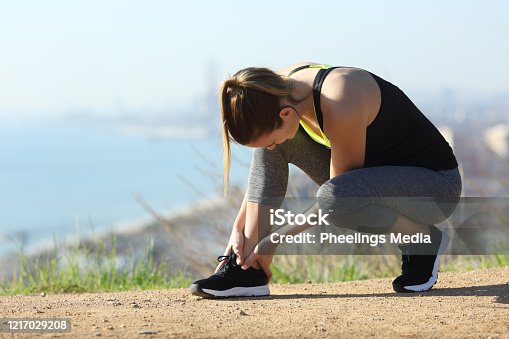 istock Runner suffering ankle injury after sport 1217029208