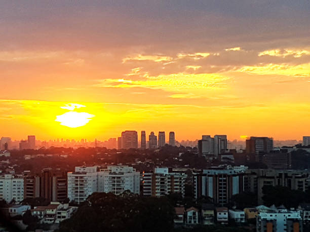 The city of São Paulo, Brazil - sunrise skyline