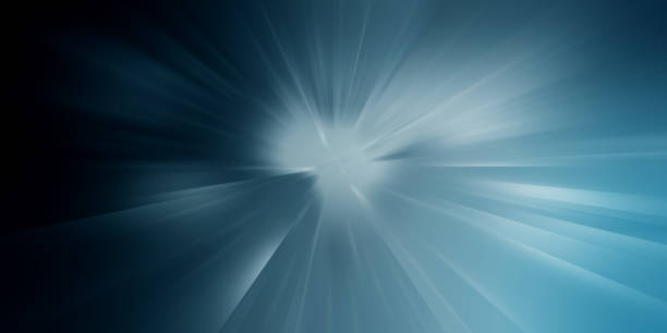 istock Abstract Sun on blue sky with lenses flare 1217032554