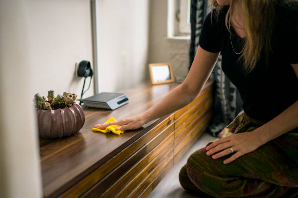 istock woman clean home 1217037989