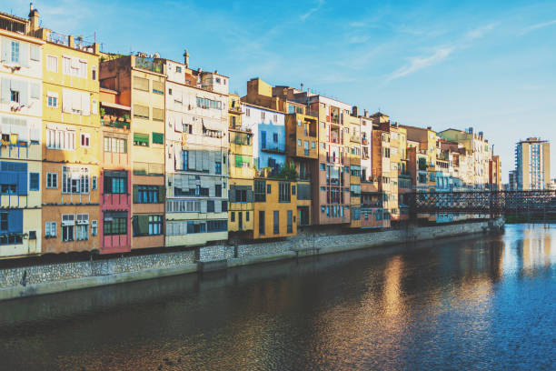 město girona - girona - stock snímky, obrázky a fotky