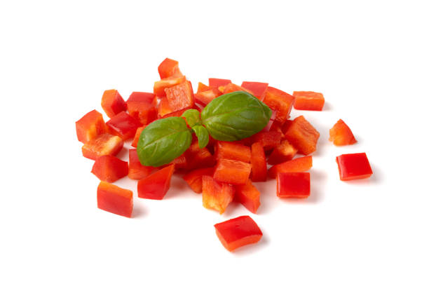 istock Chopped paprika or red sweet pepper cuts isolated 1217039618