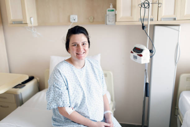 istock Pregnant woman preparing for delivery 1217039820