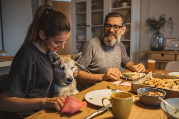 istock Family diner during isolation 1217041626