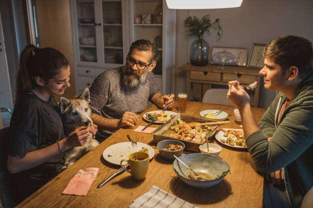 istock Family diner during isolation 1217041627