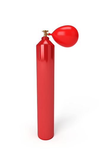 3D Helium Ballon with helium Cylinder