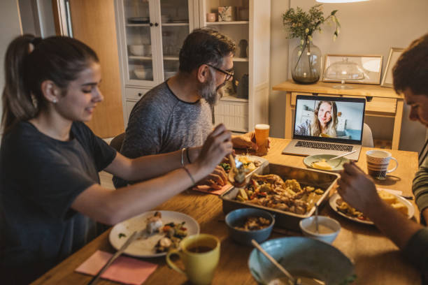 istock Family diner during isolation 1217041691