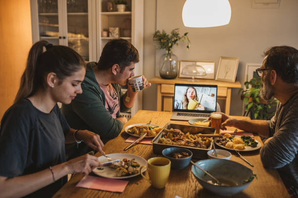 istock Family diner during isolation 1217041717