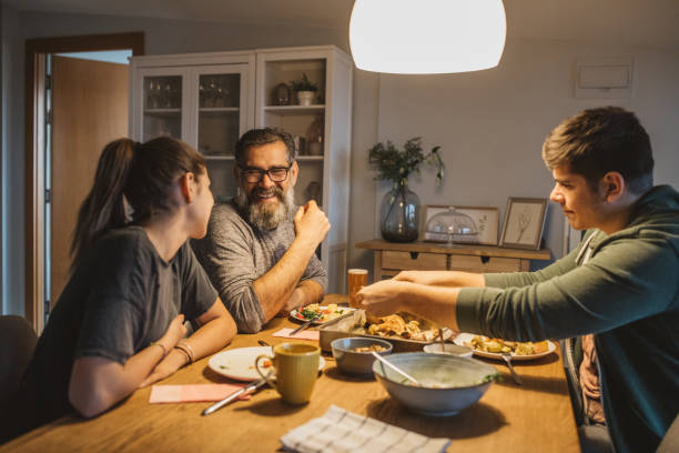 istock Family diner during isolation 1217041769