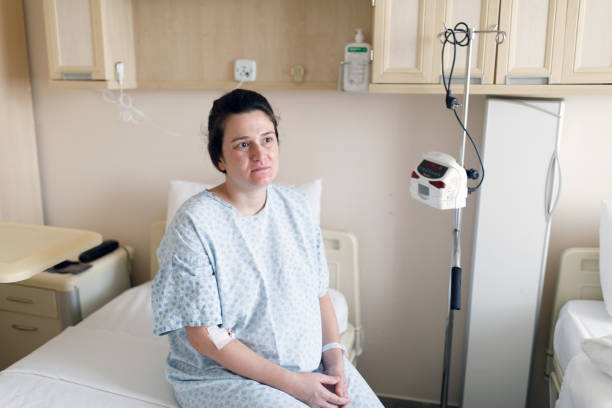 istock Pregnant woman preparing for delivery 1217042756