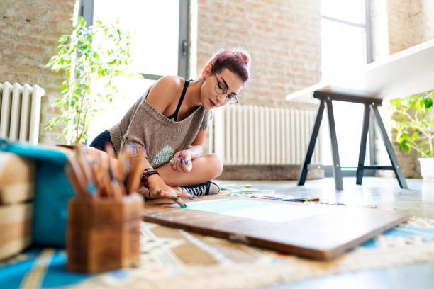 istock Focus on the art during the social distancing 1217044120