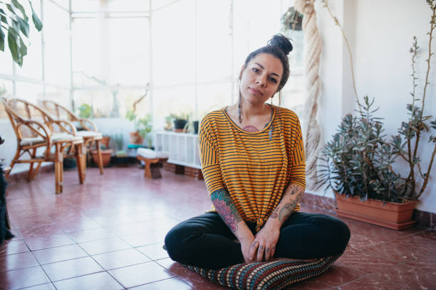 istock Latin entrepreneur working from home and resting 1217046690