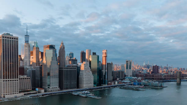 istock Aerial view of Downtown Manhattan 1217048478