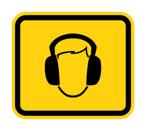 illustrations, cliparts, dessins animés et icônes de symbole porter l’oreille muff signe isoler sur le fond blanc,vector illustration eps.10 - ear muff