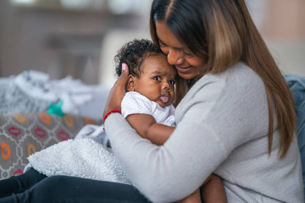 istock Mother bonding with baby daughter 1217055944