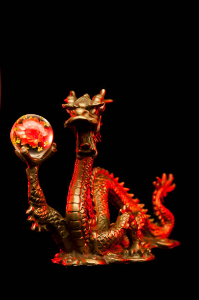istock Chinese Dragon with Red Highlights 1217069978