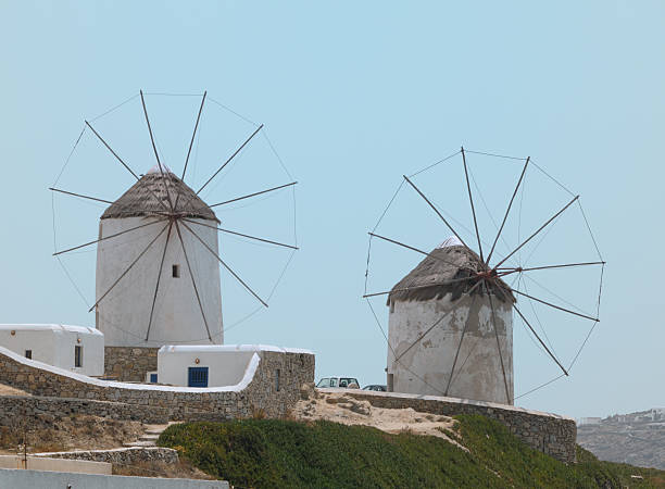 istock Windmills on Mykonos, Greece 121708353