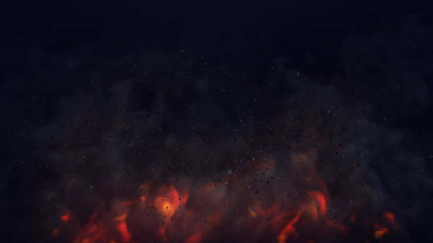fire smoke Hot and spicy background