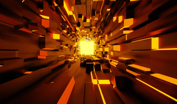 Abstract colorful shape 3d rendering and 3d illustration texture background.