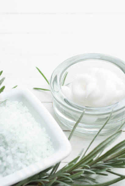 istock Cream and lavender leaves 1217089576