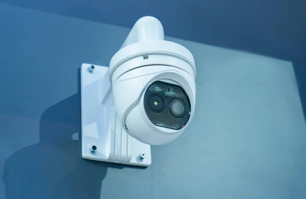 istock Control Recording And Inspection Electronic Cameras. Protection Property System Technology 1217089720
