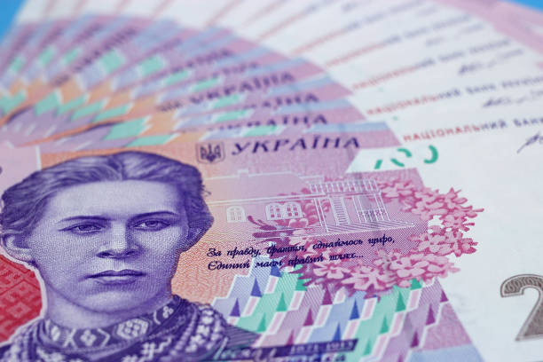 istock Ukrainian hryvna money, banknotes UAH 200. Background, texture 1217091802