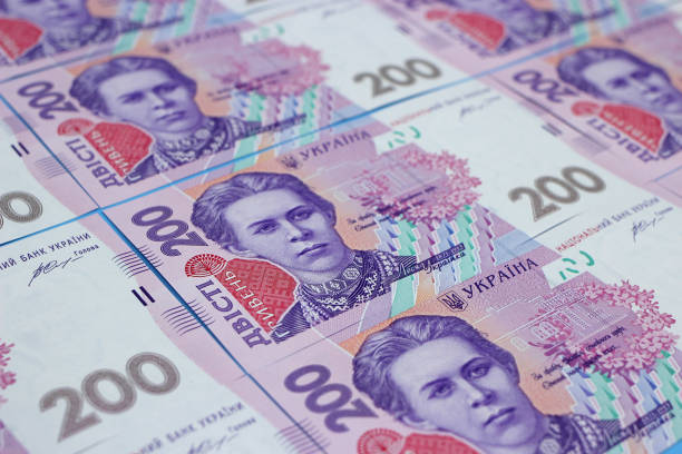 istock Ukrainian hryvna money, banknotes UAH 200. Background, texture 1217091809