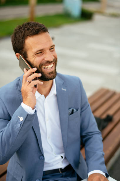 istock Young businessman talking to the phone.. 1217096202