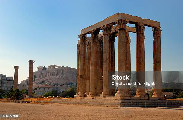 Termple Of Zeus Stock Photo - Download Image Now - Acropolis - Athens, Ancient, Antiquities