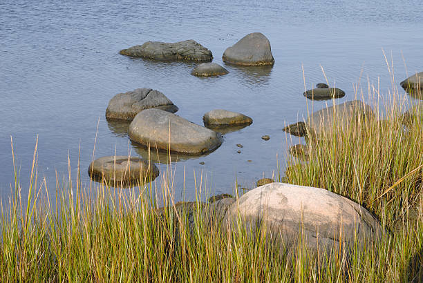 istock Saltwater pond with rocks 121709787