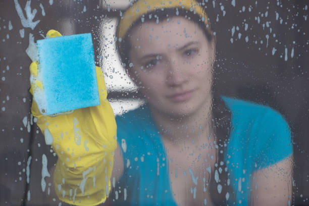 istock housewife washes the window 1217098185