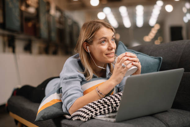 istock Businesswoman working from home 1217098874